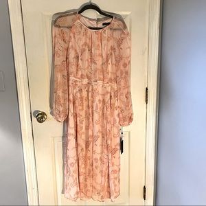 Brand New Tommy Hilfiger Pink Peach Paisley Dress